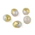 Import Flat Gold Plated Pearl Bead Loose White Freshwater  Pearl Beads for Jewelry Making from China