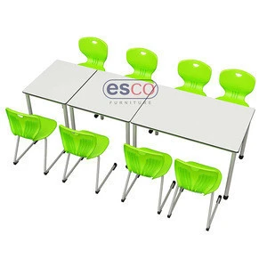 Flexus Used wooden school table and chairs set