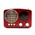 Import FM AM SW 3 band mini radio wireless home speaker portable and stand speaker retro external antenna radio player from China