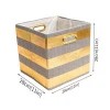 Foldable storage box basket for bedroom, wardrobe, toy, office sundries storage drawer