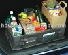 food and cans holding car trunk organizer