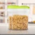 Import Food fruit cereal storage box square plastic food storage container from China