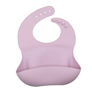 Food Grade baby product Soft Waterproof Easy Wipe Silicone Bibs Fruit Silicone Baby Bib