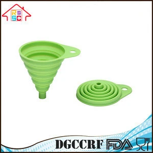 Food Grade Kitchen Collapsible Silicone Funnel