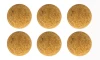 Foosball Balls Cork for Table Soccer Foosball Replacement 1-2/5inch 36mm, 6 Pack