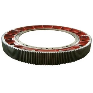 Forging C45 Steel Large Diameter Girth Gear / Rotating Ring Gear / Gear Rim for Cement Mixer