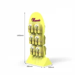 Free Samples Flip Flops Pegboard Hook Display Rack Corrugated Cardboard Flat Shoes Hook Hanging Display Stand for Sandals Shop
