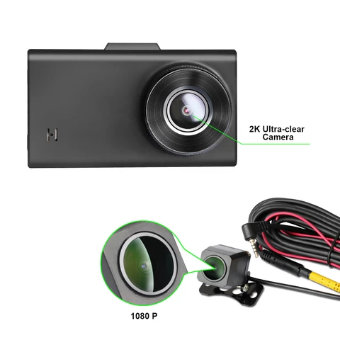 Front camera 2K+ rear camera 1080P 3.0 inch Daul car camera  no light night vision Dash Cam factory