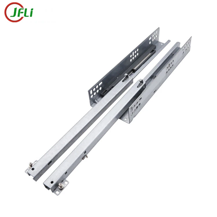 full extension 3-fold table slide rail soft close undermount concealed drawer slide