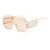 Import Gesenda SteampunkVintage Retro Oversized Square One Piece Gradient Eyewear Adult Cool from China