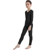 Girls Long Sleeves Training Dancewear Gymnastics Leotard Jumpsuit Ballet Unitard Costumes Kids Gymnastics Leotards