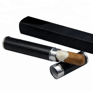 Glass/aluminum custom tubes wholesale cigar accessories,single cigar tubes screw cap