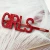 Import Glitter Rhinestone Red BB Hair Clips Word Letters Side Bangs Hairpin Alloy Hairgrips from China