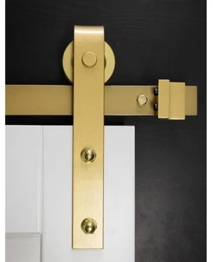 Gold Finish Barn Door Hardware for Wood Doors