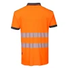 good design orange dri-fit reflective hi vis taped polo shirts