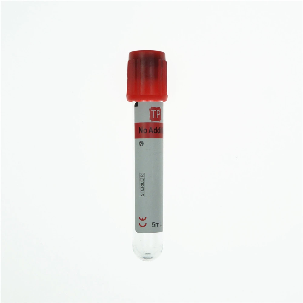 Good price vacuum tube red top tubes 5ml plain blood collection tube