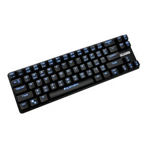 good quality floating keys short heavy aluminium alloy blue switches wired mechanical keyboard