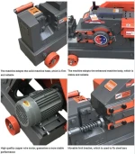 GQ50 Fully Automatic Straight Thread Round Steel bar Cutting Machine Rebar Cutting Machine
