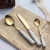 Import Gray red marble Ceramic Handle  Stainless Steel main knife fork Spoons flatware cutlery Sets from China