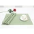 Import green 11 ordinary woven vinyl Placemat Easy Clean Table mat  Kitchen Pad from China