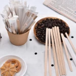 Green Earth Coffee & Tea Tools Natural Color Bulk Bamboo Stirrer Coffee Stir Stick/Coffee Stick