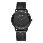 Guangzhou Factory Brand Your Own Logo Watch Mens Chronometer Custom Logo Watches Rose Gold Own Brand Watch Custom Mesh Band