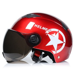 Half Face Helmet Motorbike Motorcycle Harley Helmet For Men Women With Goggles Glasses