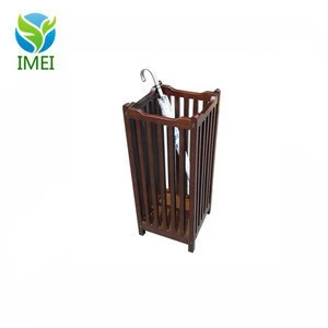 Handcrafted Entryway Mahogany Solid/Veneer Wood Floor Standing Umbrella Stand