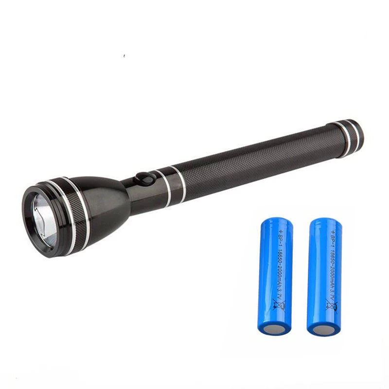 Handheld Water Proof Flashlight Long Beam Self Defense Supplies Tactical Hunting Geepas Torch