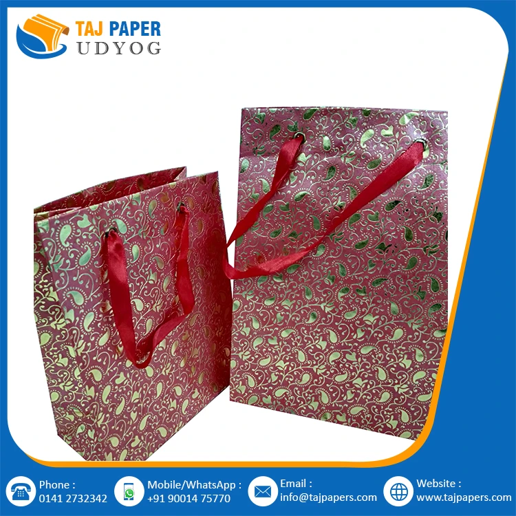Handmade Paper Gift Bags with Handle