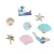Import Hat Backpack Accessories Cute Series Insignia Starfish Scallops Beach Metal Pins Magnetic Badge Magnet from China