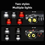 Headlamp innovate 3aaa torch camping hiking led headlamp for camping running reading headlamp