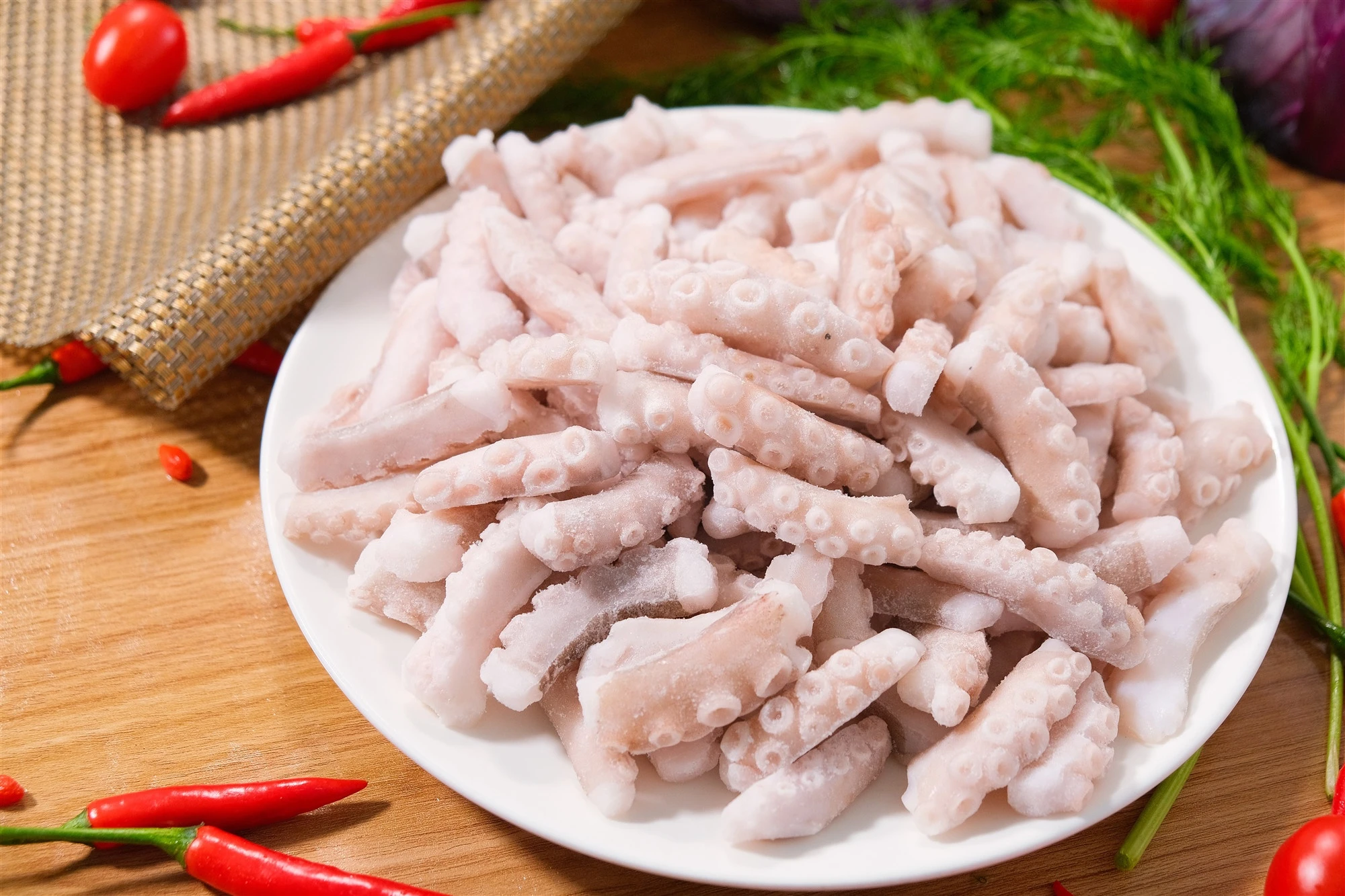 Healthy Delicious Octopus Frozen Cut Poulp Squid (Octopus Leg)