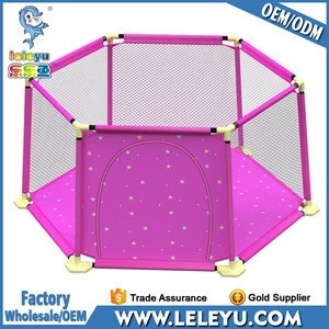 Hexagonal Folding Baby Play Yard Kids Play Fence for Toddlers Indoor and Outdoor
