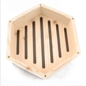 Hexagonal wooden steamer