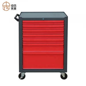 high capacity factory supplier 7 drawer tool box trolley cart garage use