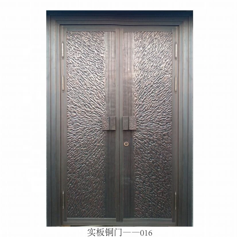 high-end bullet proof exterior front main entrance door design wrought copper door