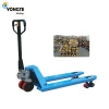 High Lift Hydraulic pallet jack with rubber wheels