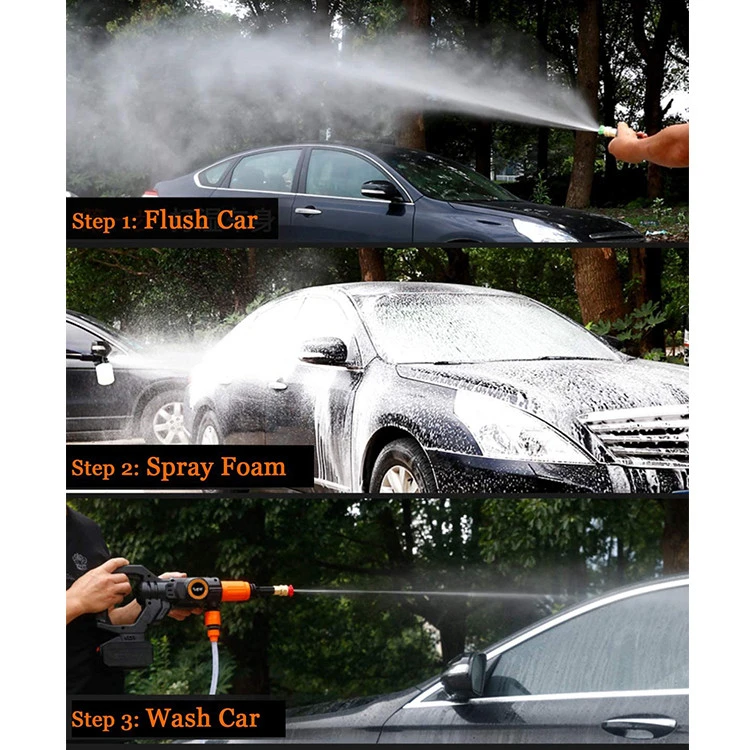 High Pressure Washers Car Washing Cordless Washer Electric High-Pressure Bike Washer Gun