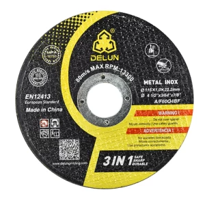 High Quality 4 1/2 inch abrasive cutting wheel disc for metal & stainless steel