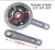 Import High Quality  Aluminium Mountain Bike Crank  Bicycle Parts Speed Crank and Chainwheel from China