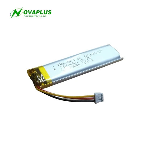 High quality battery 602060 552060 651663 3.7v 700mah 2.59Wh lithium ion batteries for digital products Medical devices