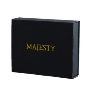 High Quality Black Cosmetic Folding Paper Box simple kraft paper boxes