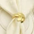 Import high quality  gold Metal leaf napkin ring from China