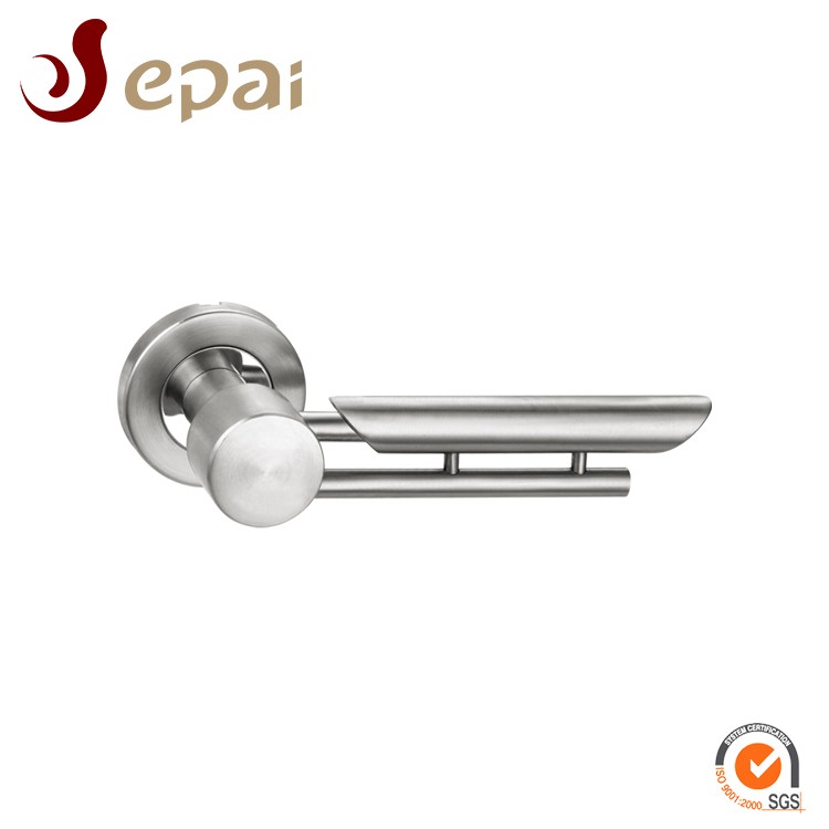 High quality interior stainless steel lever type handle round solid bar Door handle
