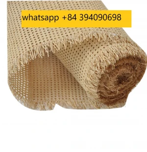 High Quality Natural Mesh Rattan Cane Webbing Roll Woven Bleashed Rattan Webbing Cane