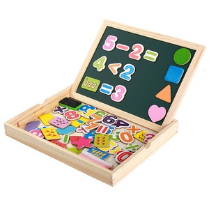 High Quality New Designs Shape and Number Drawing Board Set Toy Wholesale Early Educational Magnetic Puzzles Artist Board Toy