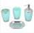 Import High quality PP material Toothbrush cup soap dish  hand sanitizer bottle 4-piece bathroom set from China