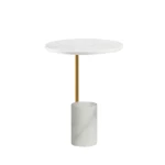 High quality round marble  tea table in coffee shop living room sofa  side table  small marble table