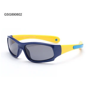 High Quality Silicone Polarized Cycling Sport Shades Baby Sunglasses